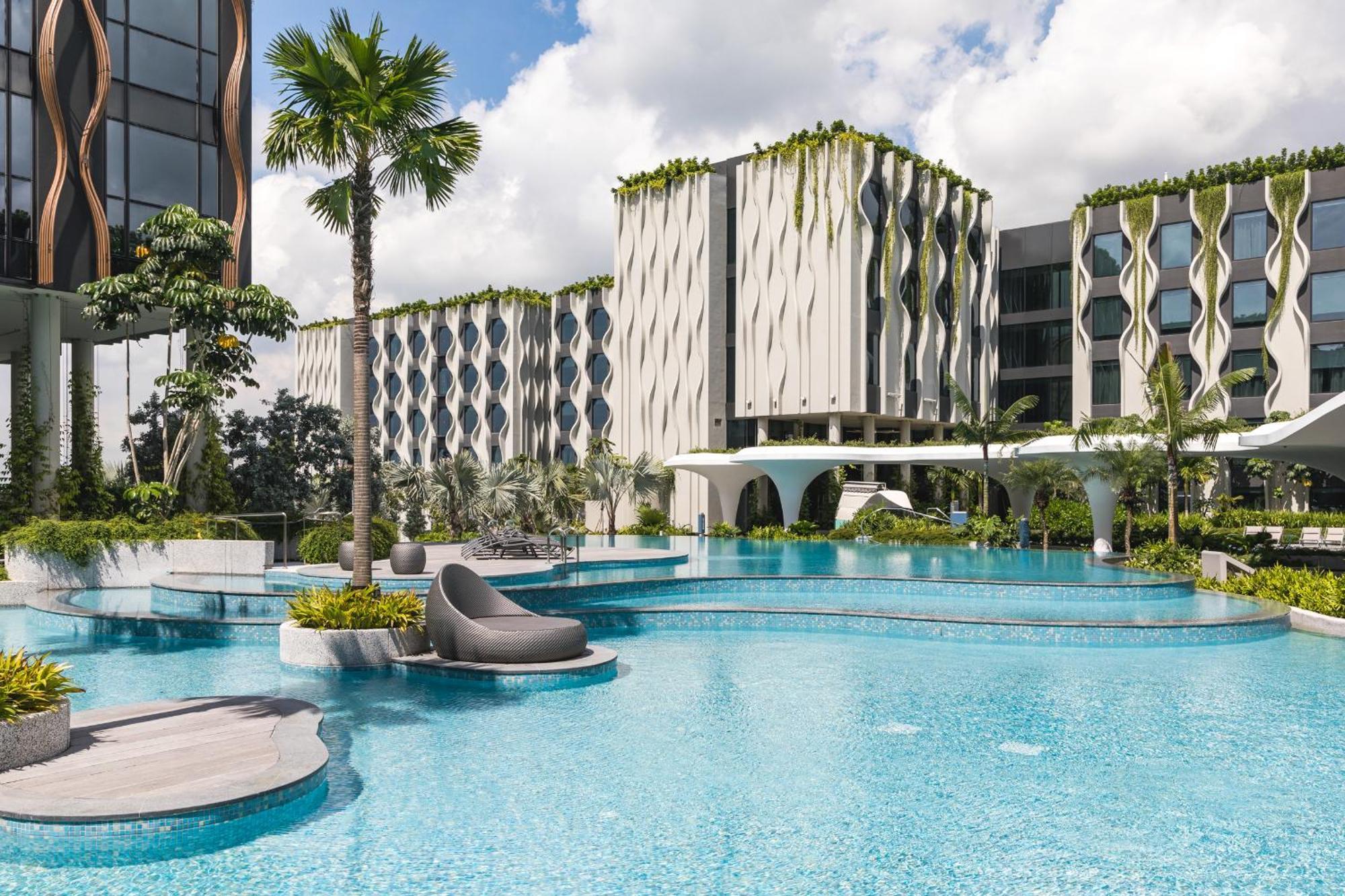 The Outpost Hotel Sentosa By Far East Hospitality (Adults Only) Singapore Eksteriør bilde The proposed pool at the new resort