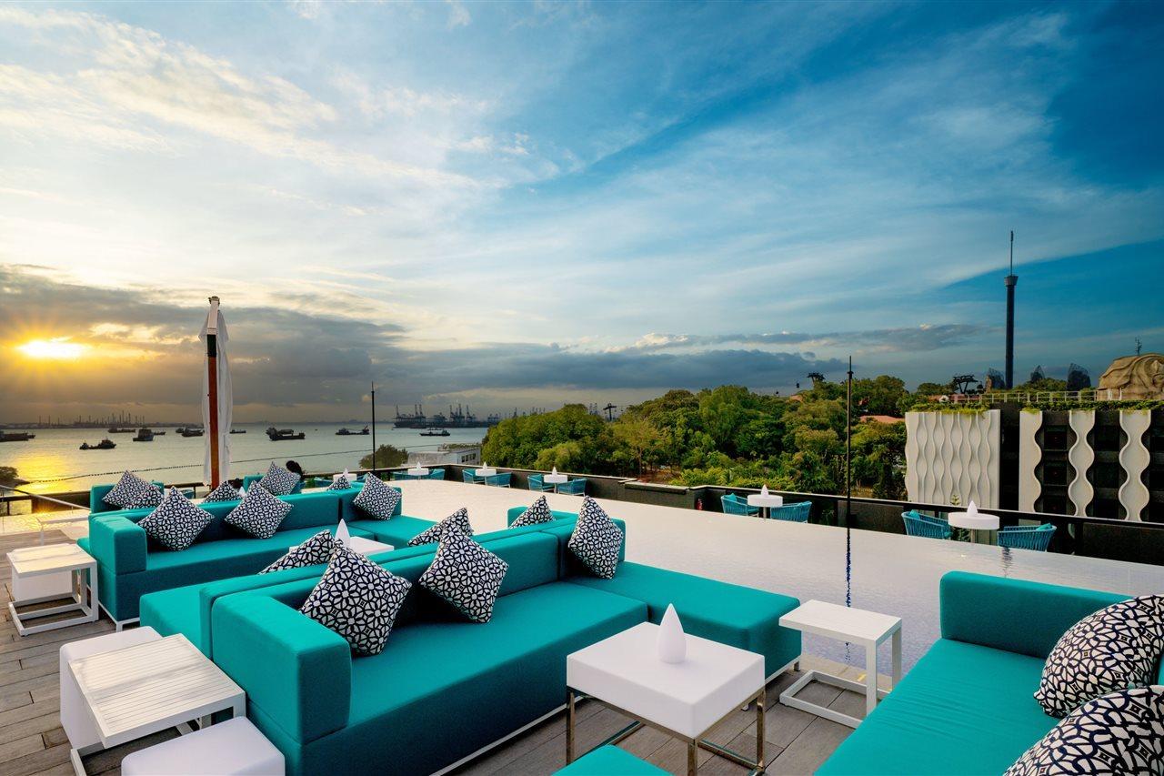 The Outpost Hotel Sentosa By Far East Hospitality (Adults Only) Singapore Eksteriør bilde Sky Bar